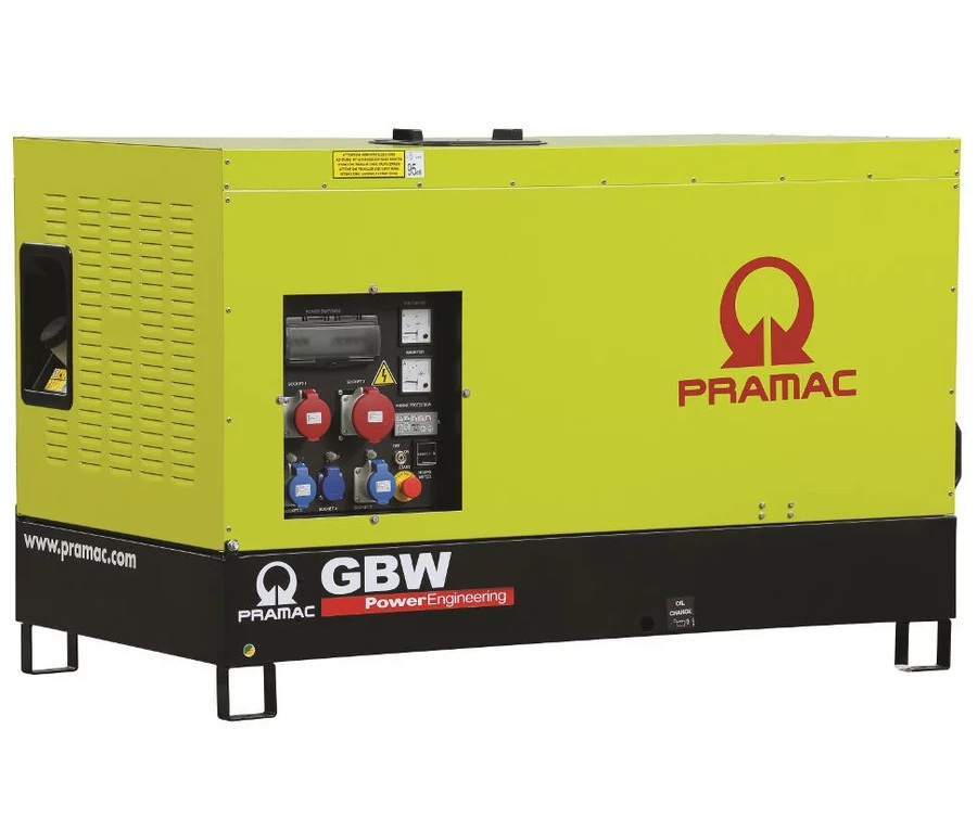 Дизельный генератор Pramac GBW 22 Y в кожухе с АВР