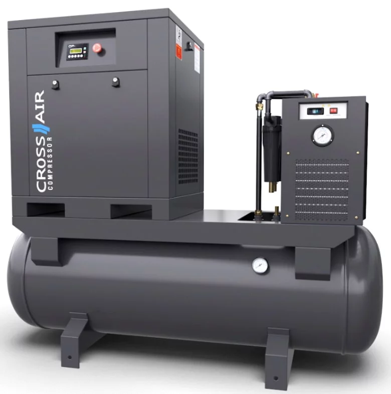 Винтовой компрессор CrossAir CA7.5-10RA-500DRY (IP54)