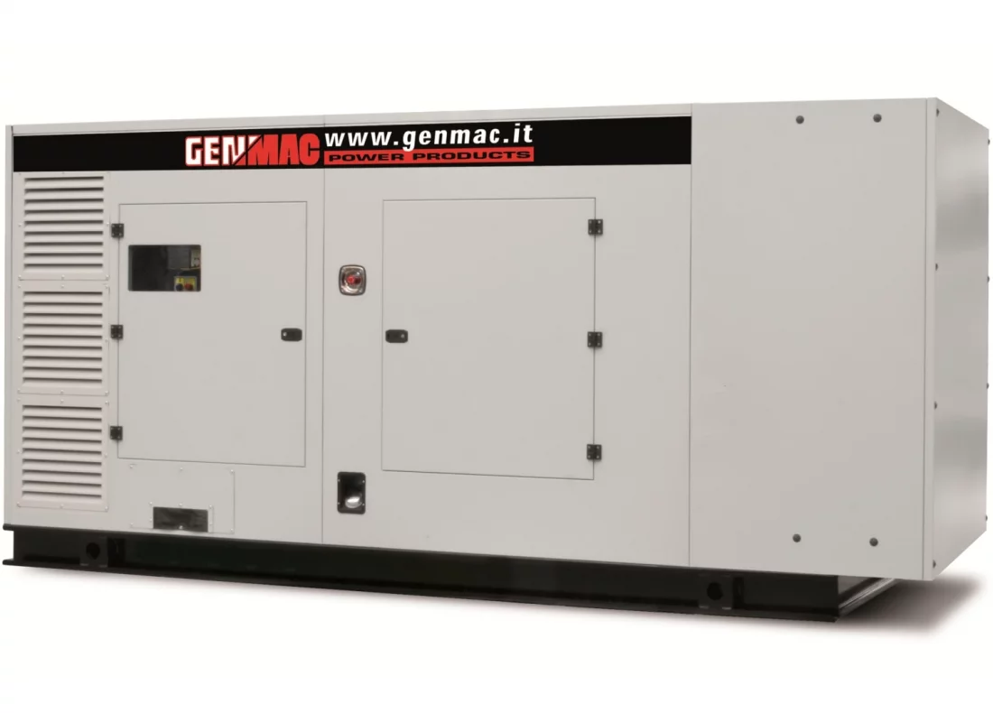 Дизельный генератор Genmac G450IS в кожухе с АВР