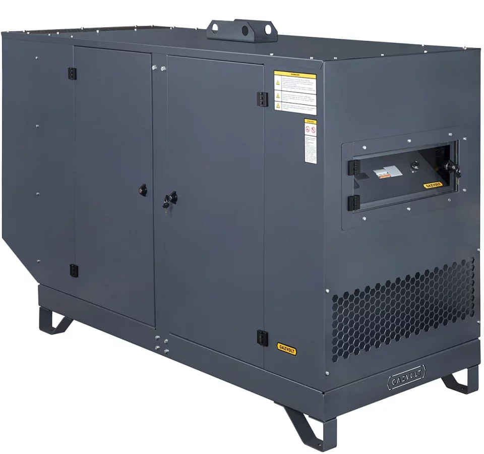Газовый генератор Gazvolt 80T32 в кожухе с АВР