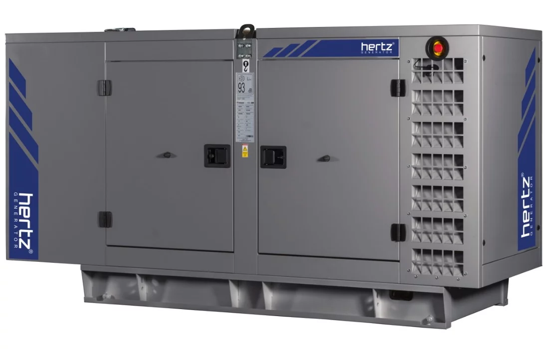 Дизельный генератор Hertz HG 90 DC в кожухе с АВР