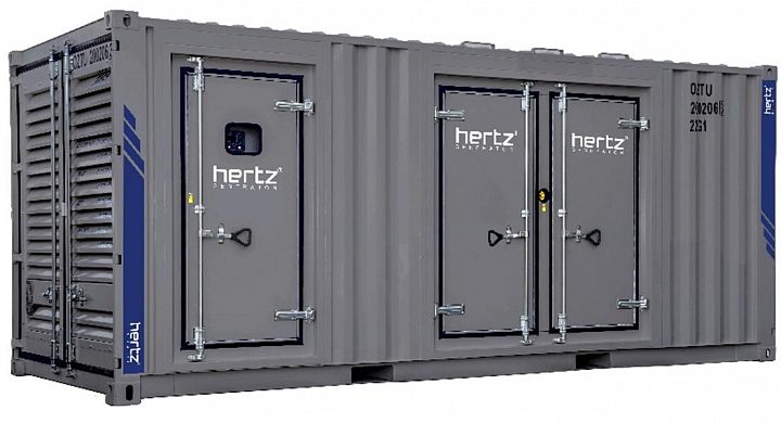 Дизельный генератор Hertz HG 1520 BC в кожухе с АВР